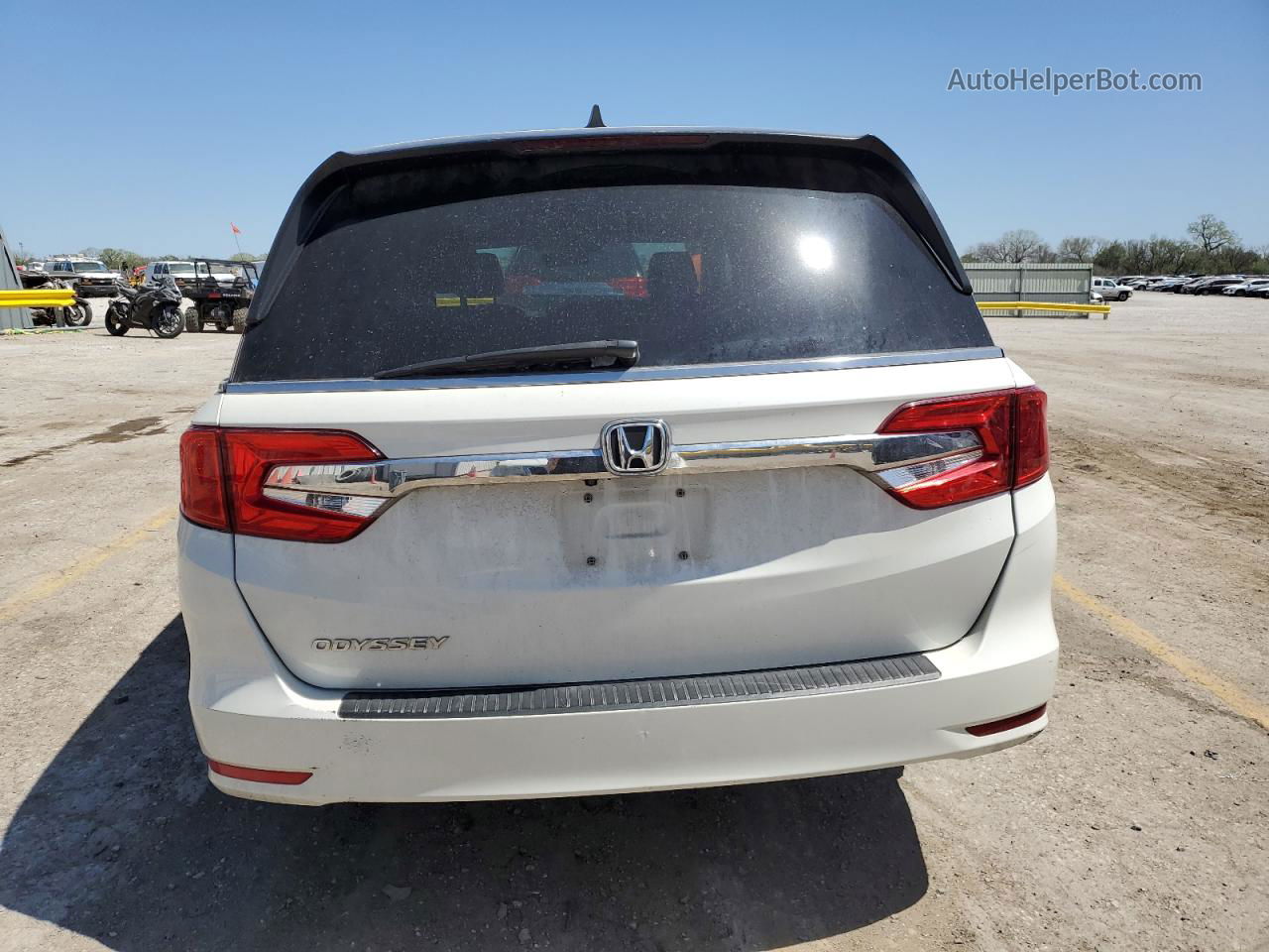 2019 Honda Odyssey Exl White vin: 5FNRL6H71KB075961