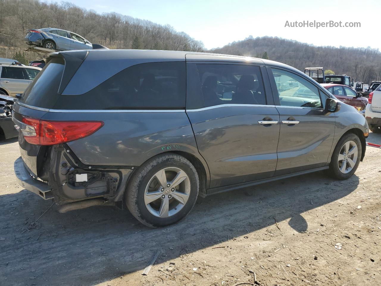 2019 Honda Odyssey Exl Charcoal vin: 5FNRL6H71KB110112