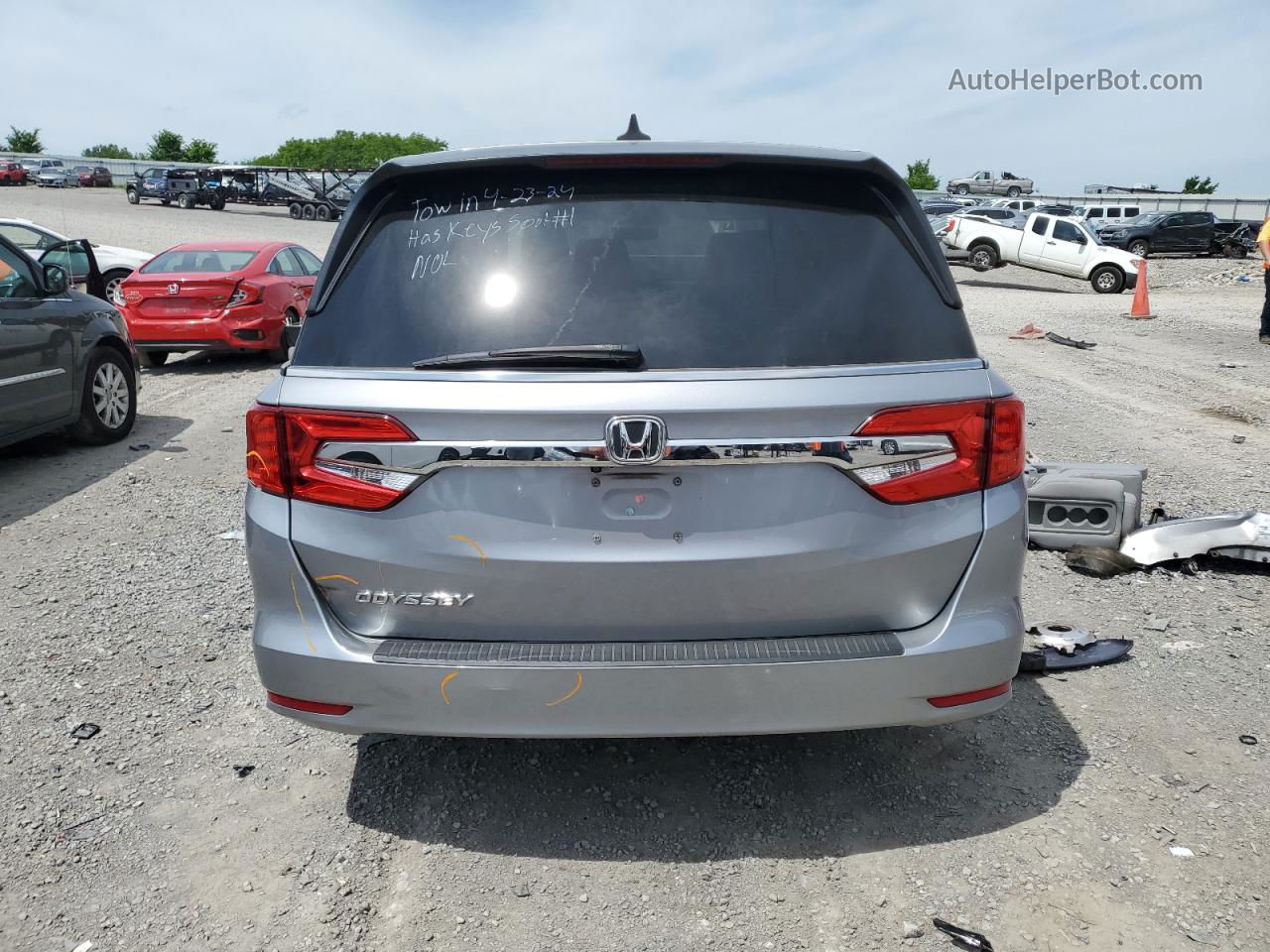 2019 Honda Odyssey Exl Silver vin: 5FNRL6H71KB127458