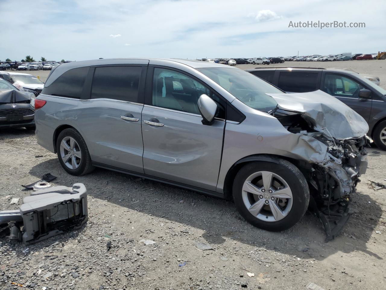 2019 Honda Odyssey Exl Silver vin: 5FNRL6H71KB127458