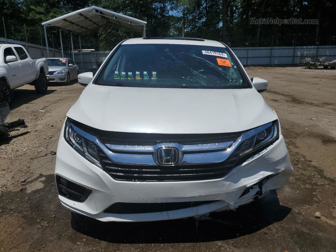 2020 Honda Odyssey Exl White vin: 5FNRL6H71LB015776