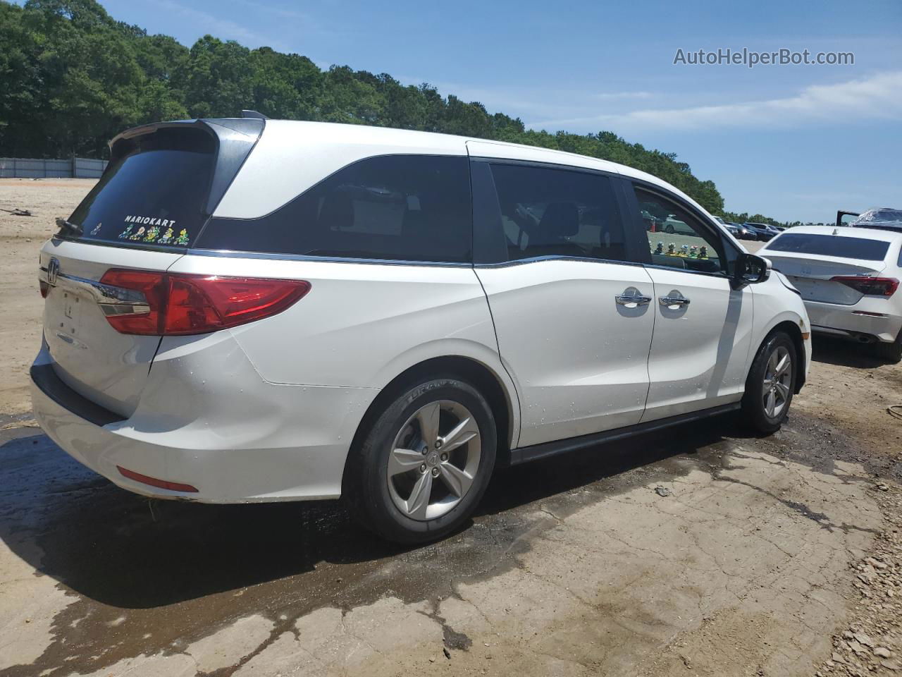 2020 Honda Odyssey Exl White vin: 5FNRL6H71LB015776