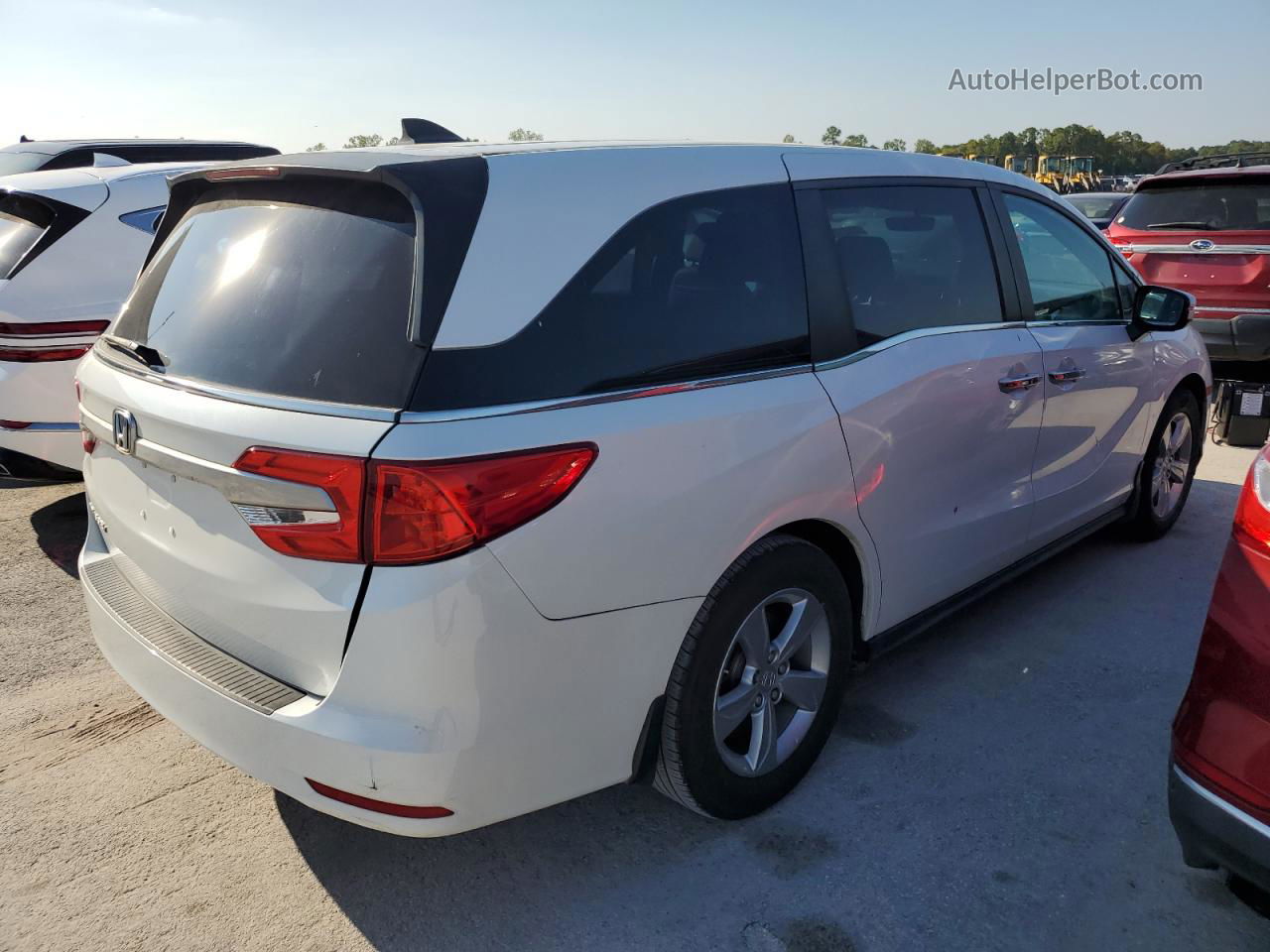 2020 Honda Odyssey Exl White vin: 5FNRL6H71LB019004