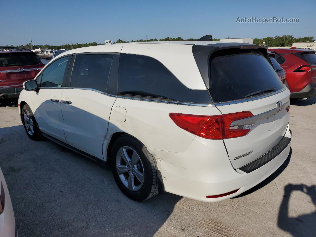 2020 Honda Odyssey Exl White vin: 5FNRL6H71LB019004