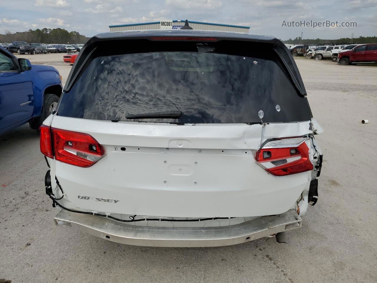 2020 Honda Odyssey Exl White vin: 5FNRL6H71LB029337