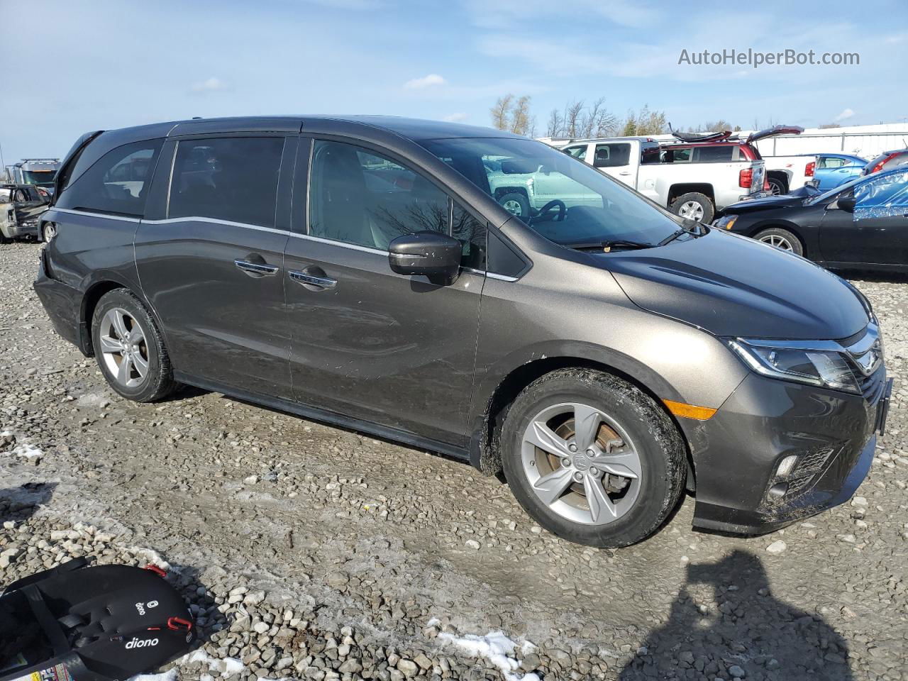 2020 Honda Odyssey Exl Gray vin: 5FNRL6H71LB037017