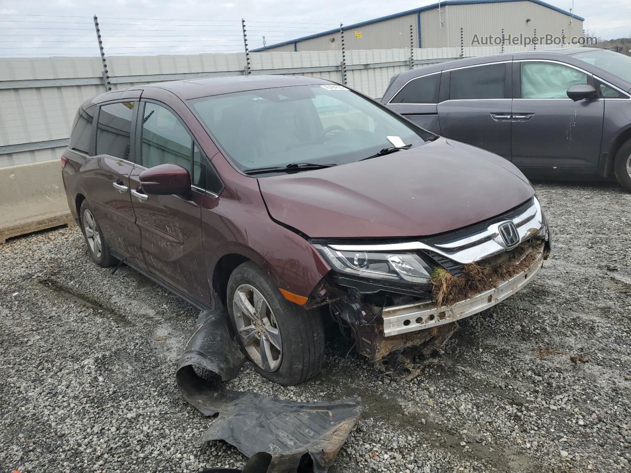 2020 Honda Odyssey Exl Burgundy vin: 5FNRL6H71LB053802