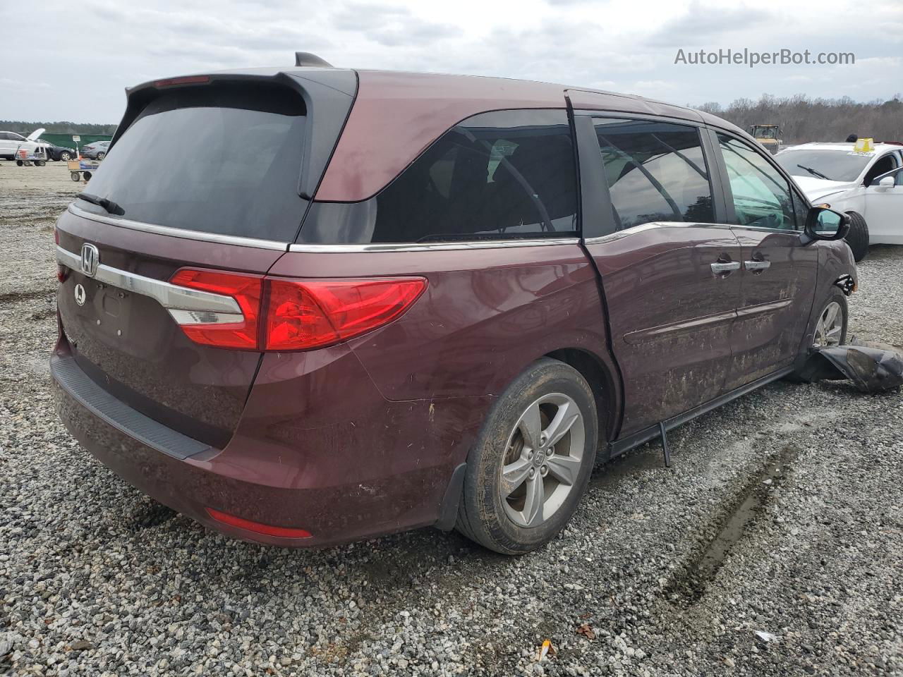 2020 Honda Odyssey Exl Burgundy vin: 5FNRL6H71LB053802