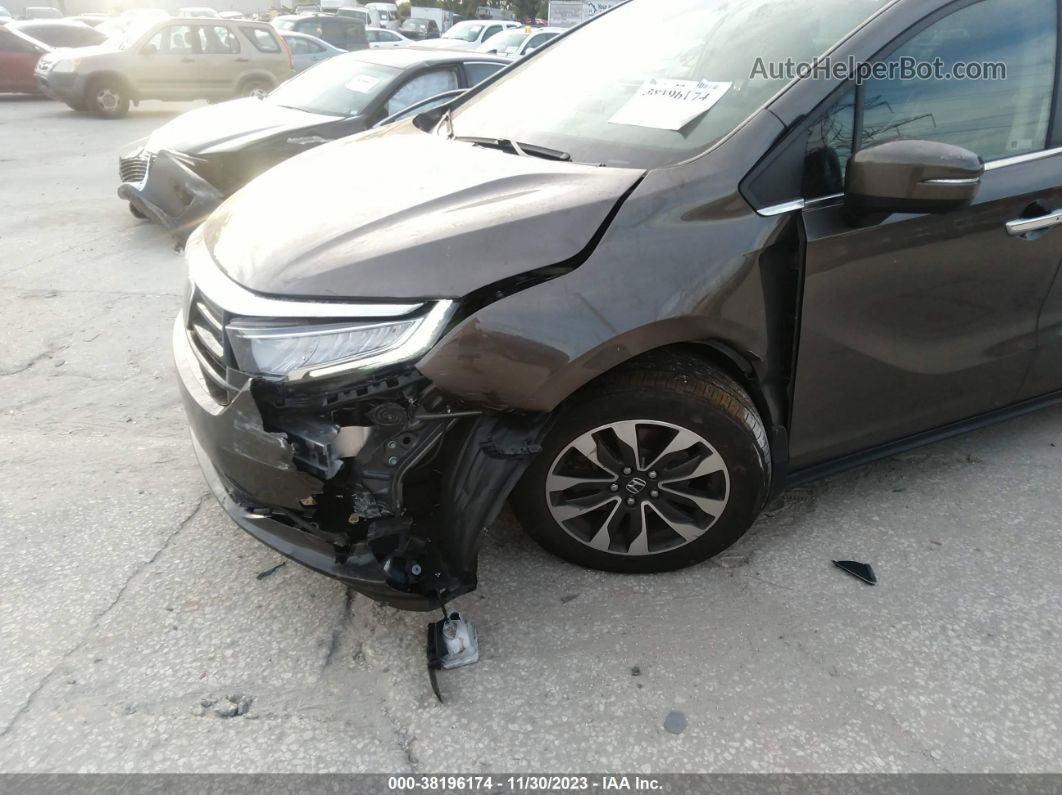 2021 Honda Odyssey Ex-l Серый vin: 5FNRL6H71MB012748