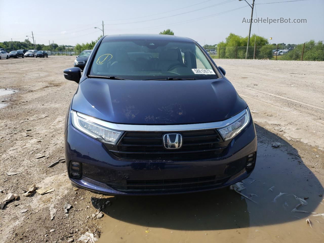 2021 Honda Odyssey Exl Blue vin: 5FNRL6H71MB014421