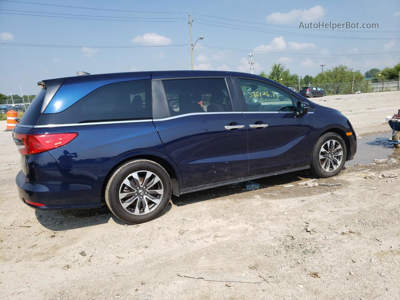 2021 Honda Odyssey Exl Синий vin: 5FNRL6H71MB014421