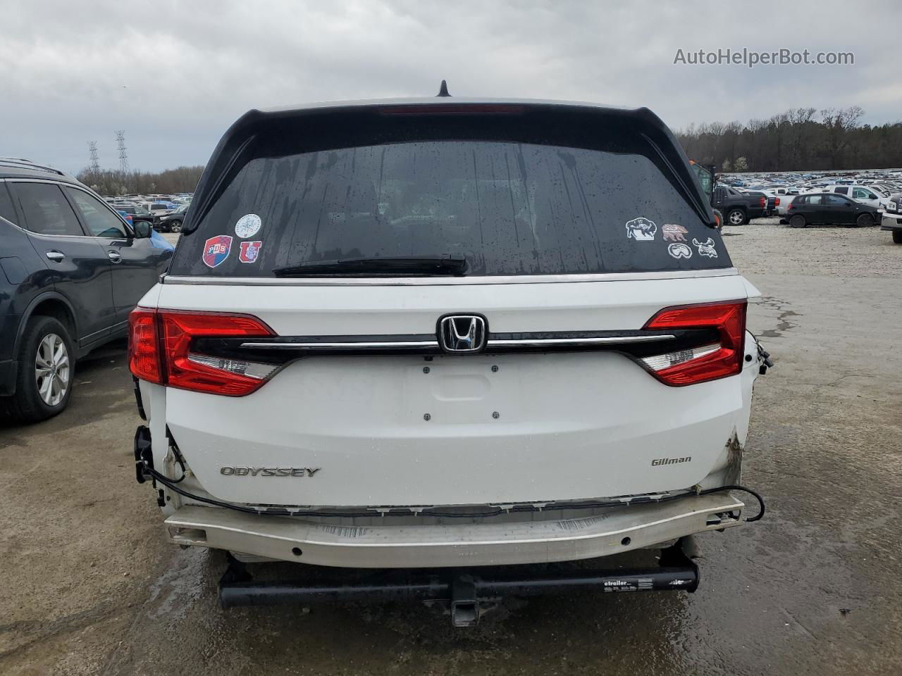 2021 Honda Odyssey Exl White vin: 5FNRL6H71MB024821