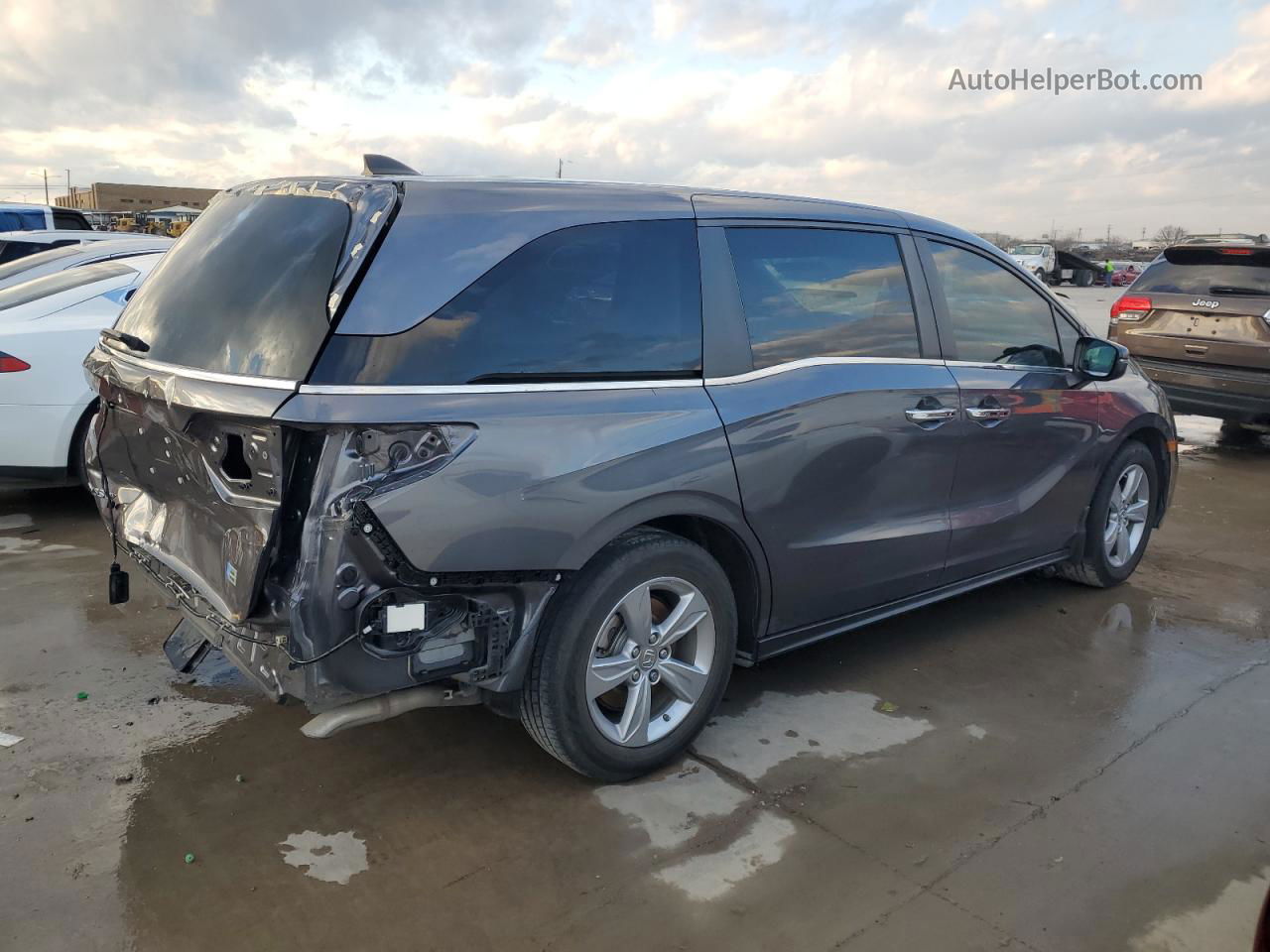 2019 Honda Odyssey Exl Gray vin: 5FNRL6H72KB041740