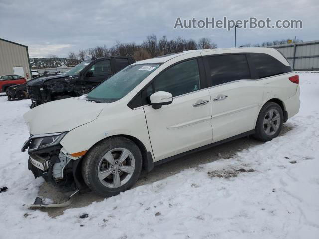 2019 Honda Odyssey Exl White vin: 5FNRL6H72KB052172