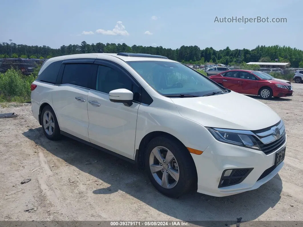 2019 Honda Odyssey Ex-l White vin: 5FNRL6H72KB063964