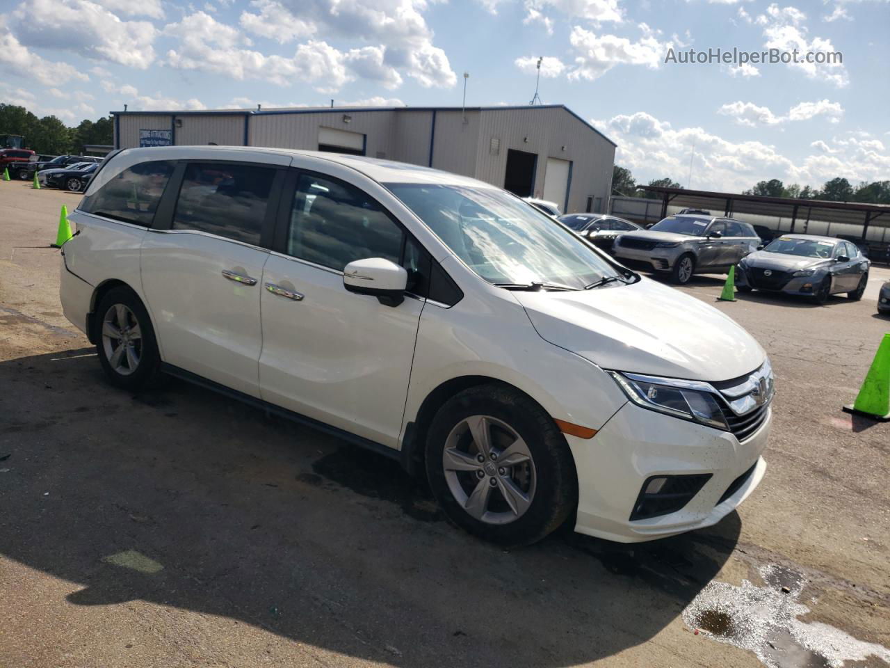 2019 Honda Odyssey Exl White vin: 5FNRL6H72KB066363