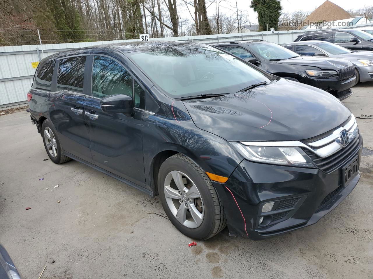 2019 Honda Odyssey Exl Black vin: 5FNRL6H72KB085706