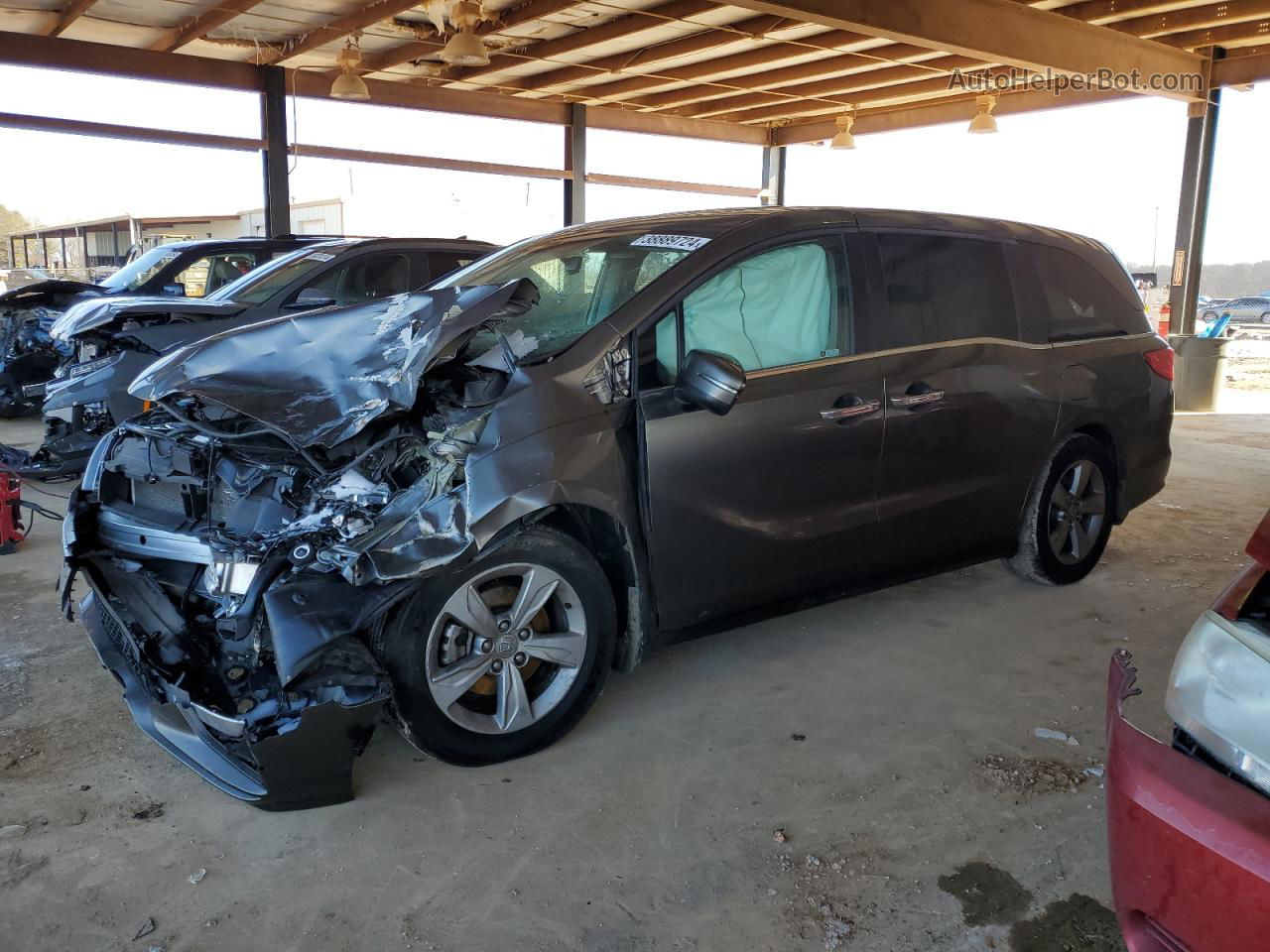 2019 Honda Odyssey Exl Gray vin: 5FNRL6H72KB099251