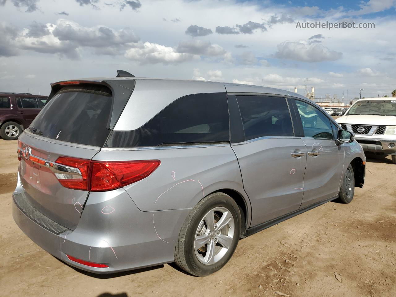 2019 Honda Odyssey Exl Silver vin: 5FNRL6H72KB115674