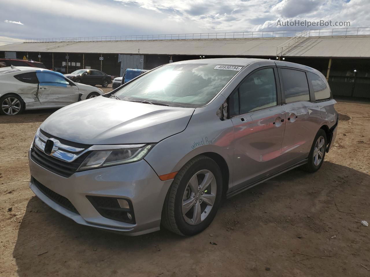 2019 Honda Odyssey Exl Silver vin: 5FNRL6H72KB115674