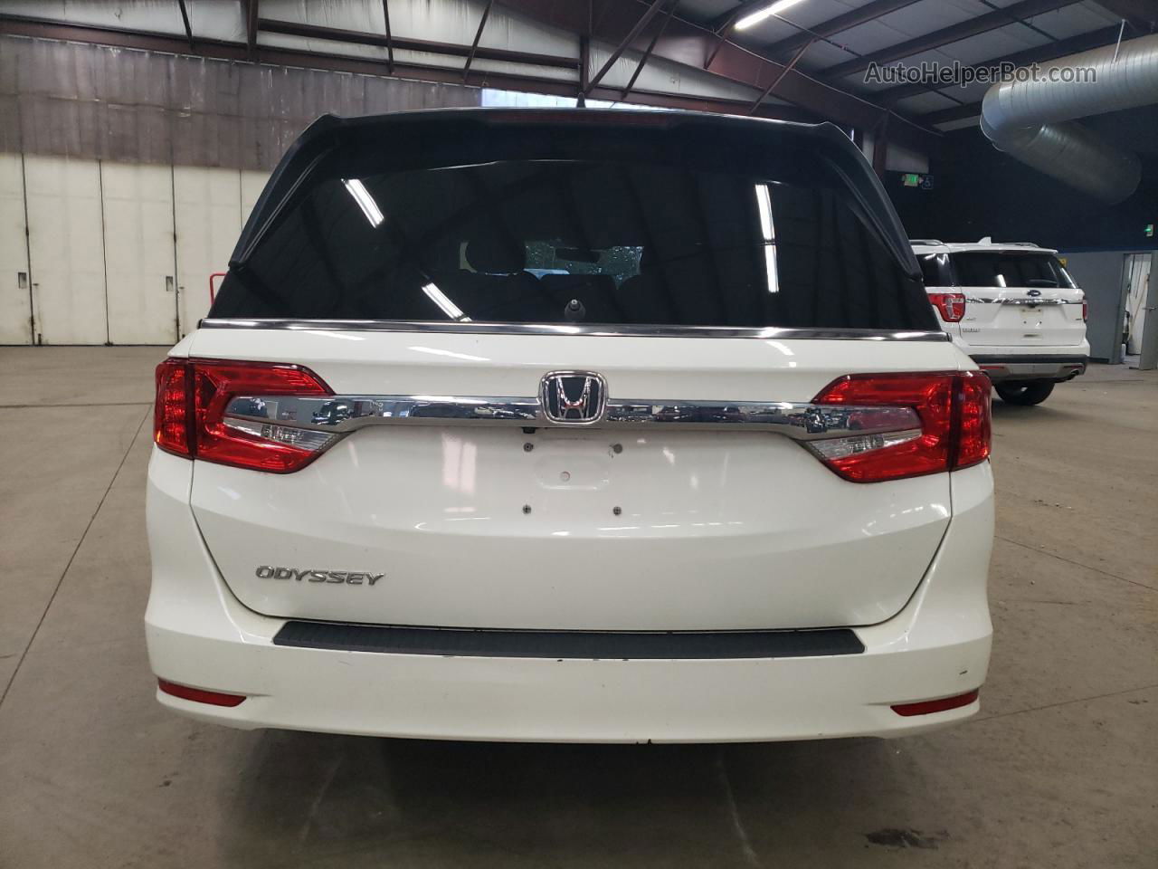 2019 Honda Odyssey Exl White vin: 5FNRL6H72KB121068