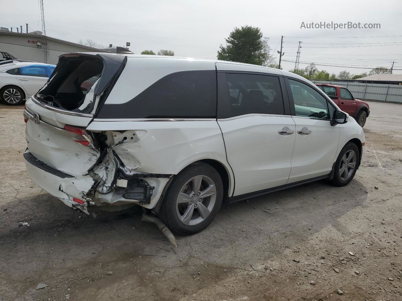 2020 Honda Odyssey Exl White vin: 5FNRL6H72LB036796