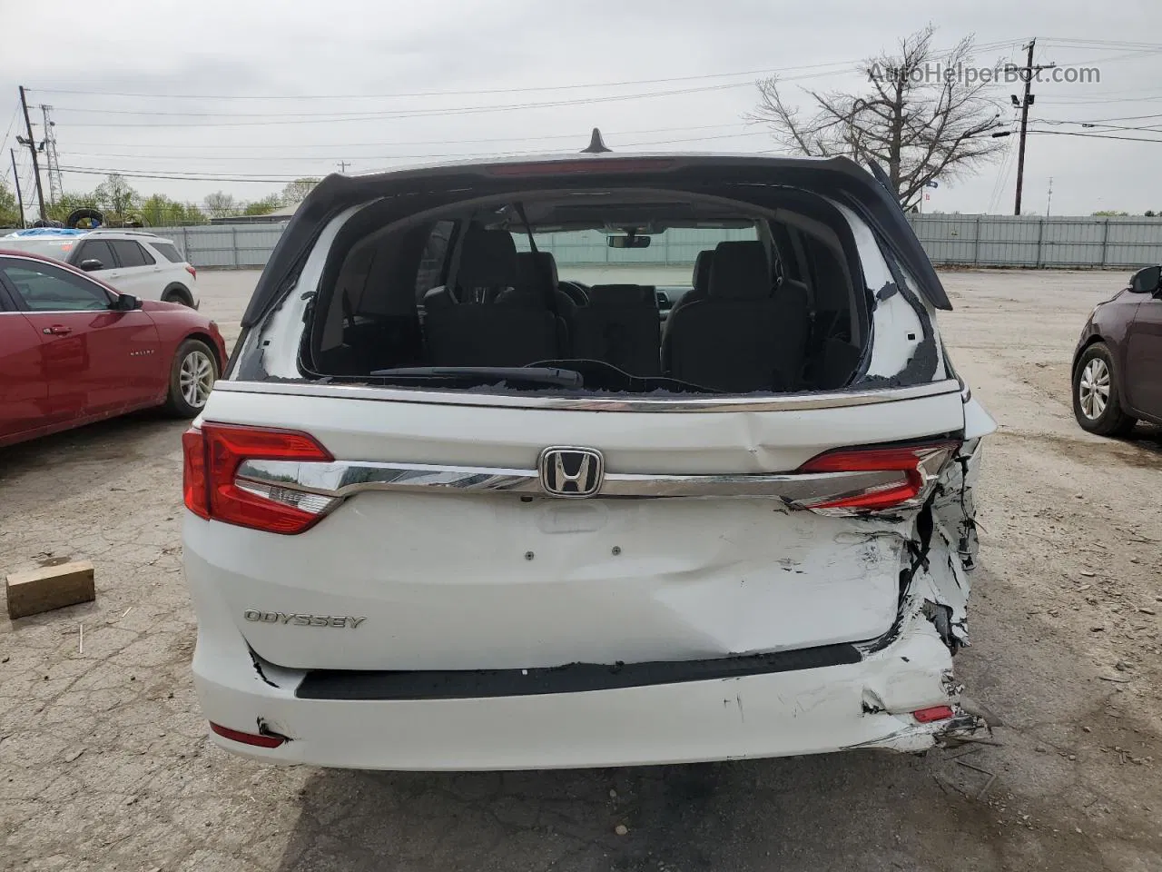 2020 Honda Odyssey Exl White vin: 5FNRL6H72LB036796