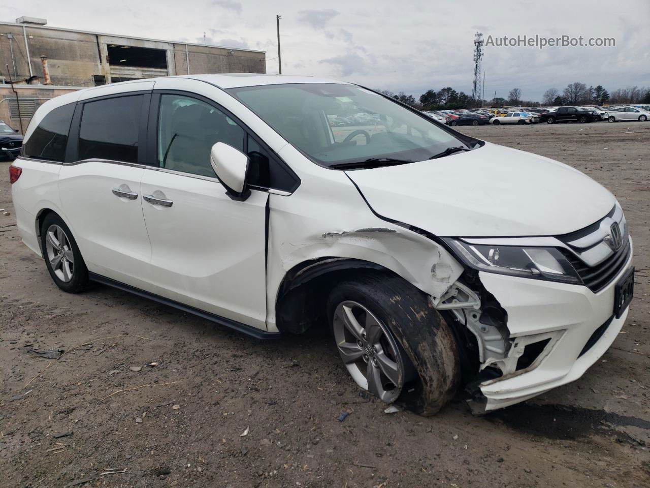 2020 Honda Odyssey Exl White vin: 5FNRL6H72LB037348