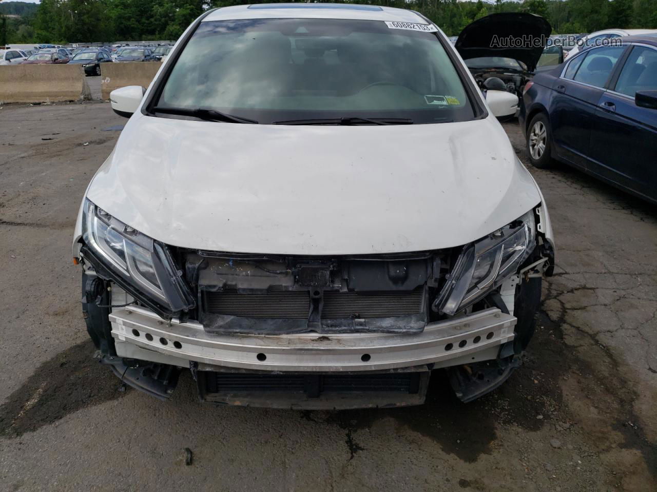 2020 Honda Odyssey Exl White vin: 5FNRL6H72LB042808