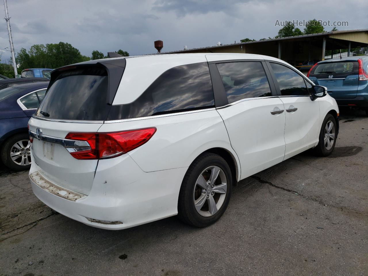 2020 Honda Odyssey Exl Белый vin: 5FNRL6H72LB042808