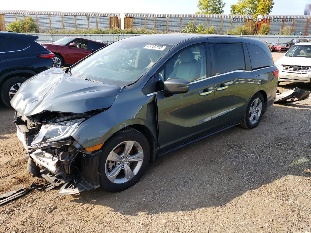 2020 Honda Odyssey Exl Gray vin: 5FNRL6H72LB048141