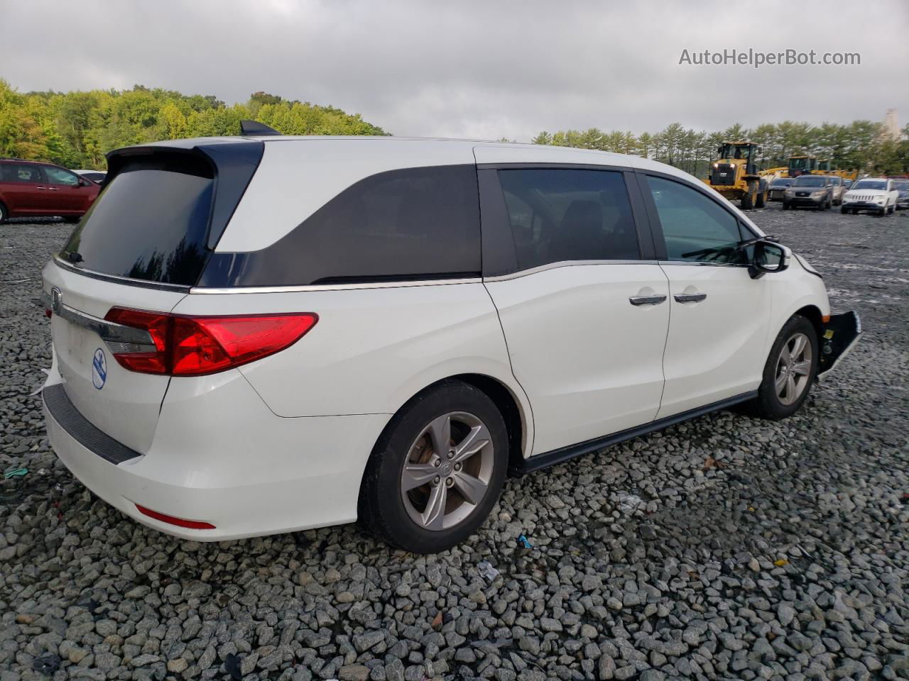 2020 Honda Odyssey Exl White vin: 5FNRL6H72LB064100