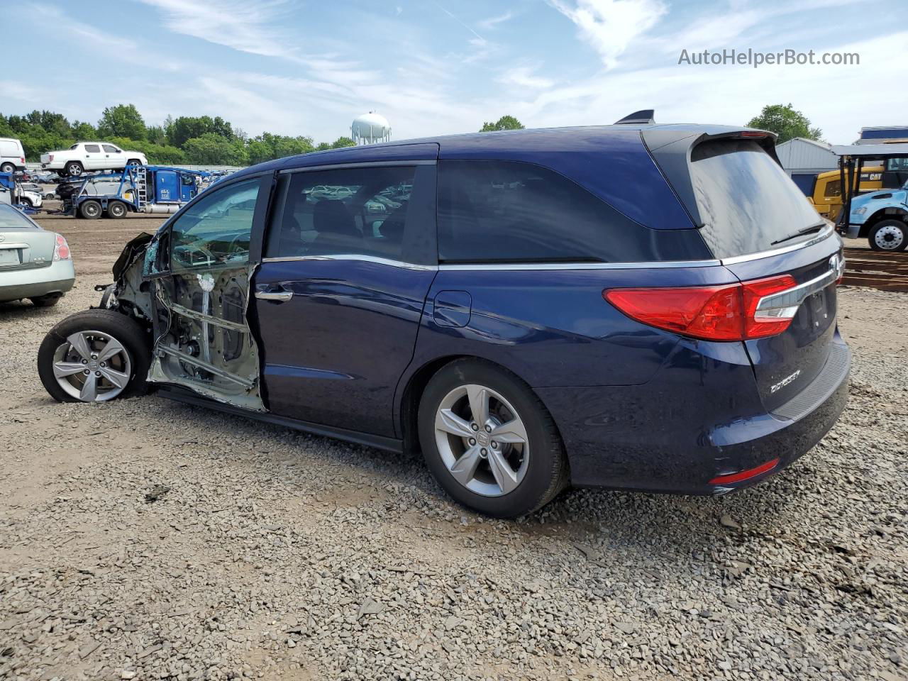 2020 Honda Odyssey Exl Blue vin: 5FNRL6H72LB069197