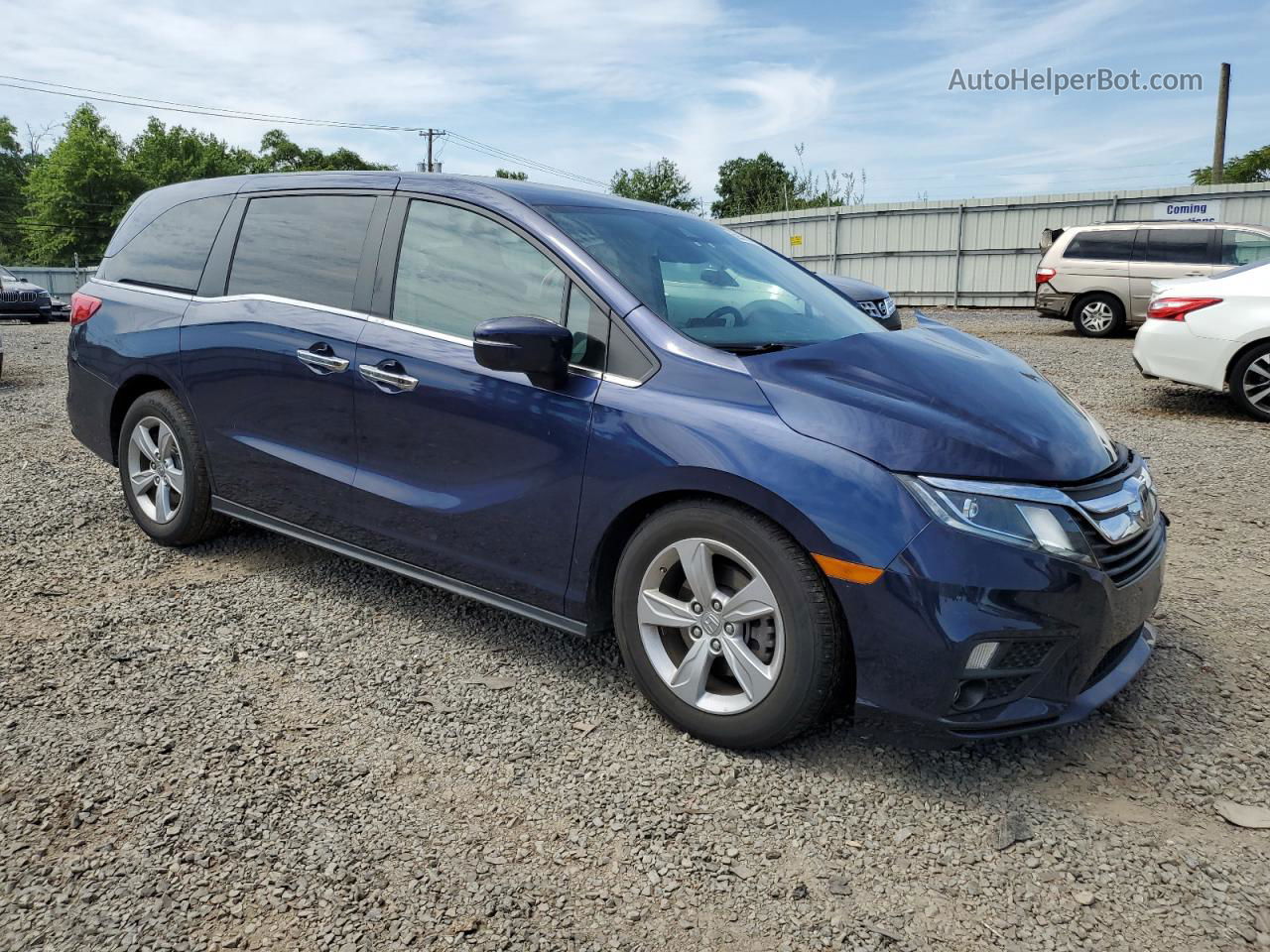 2020 Honda Odyssey Exl Blue vin: 5FNRL6H72LB069197