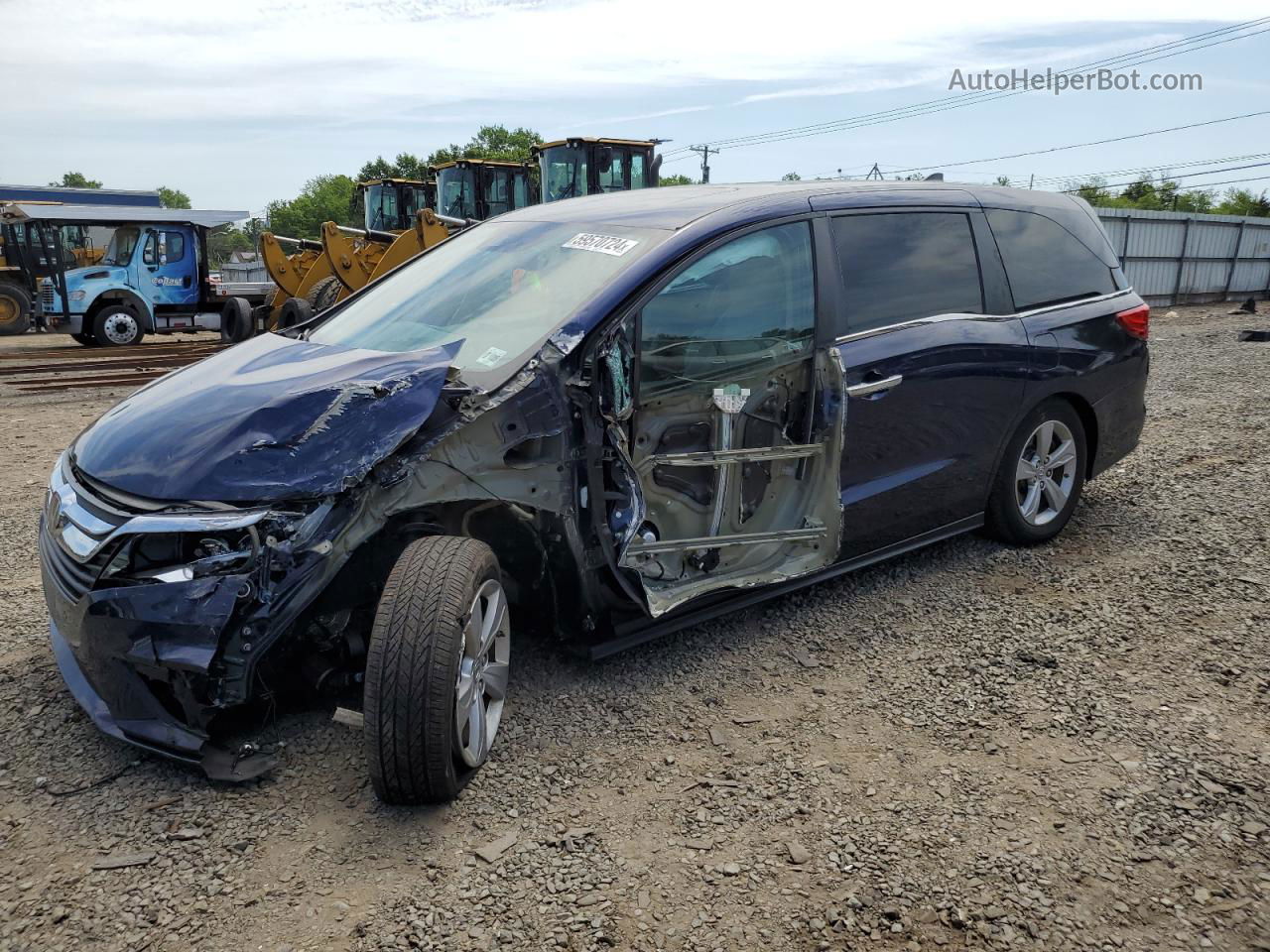 2020 Honda Odyssey Exl Blue vin: 5FNRL6H72LB069197