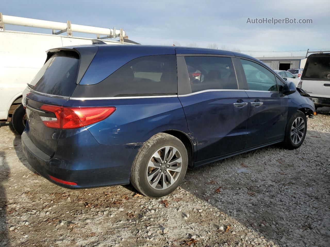 2021 Honda Odyssey Exl Blue vin: 5FNRL6H72MB001421