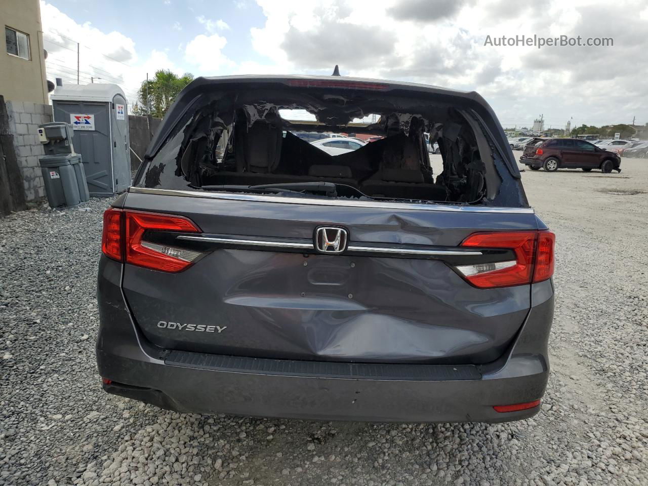 2021 Honda Odyssey Exl Серый vin: 5FNRL6H72MB013830