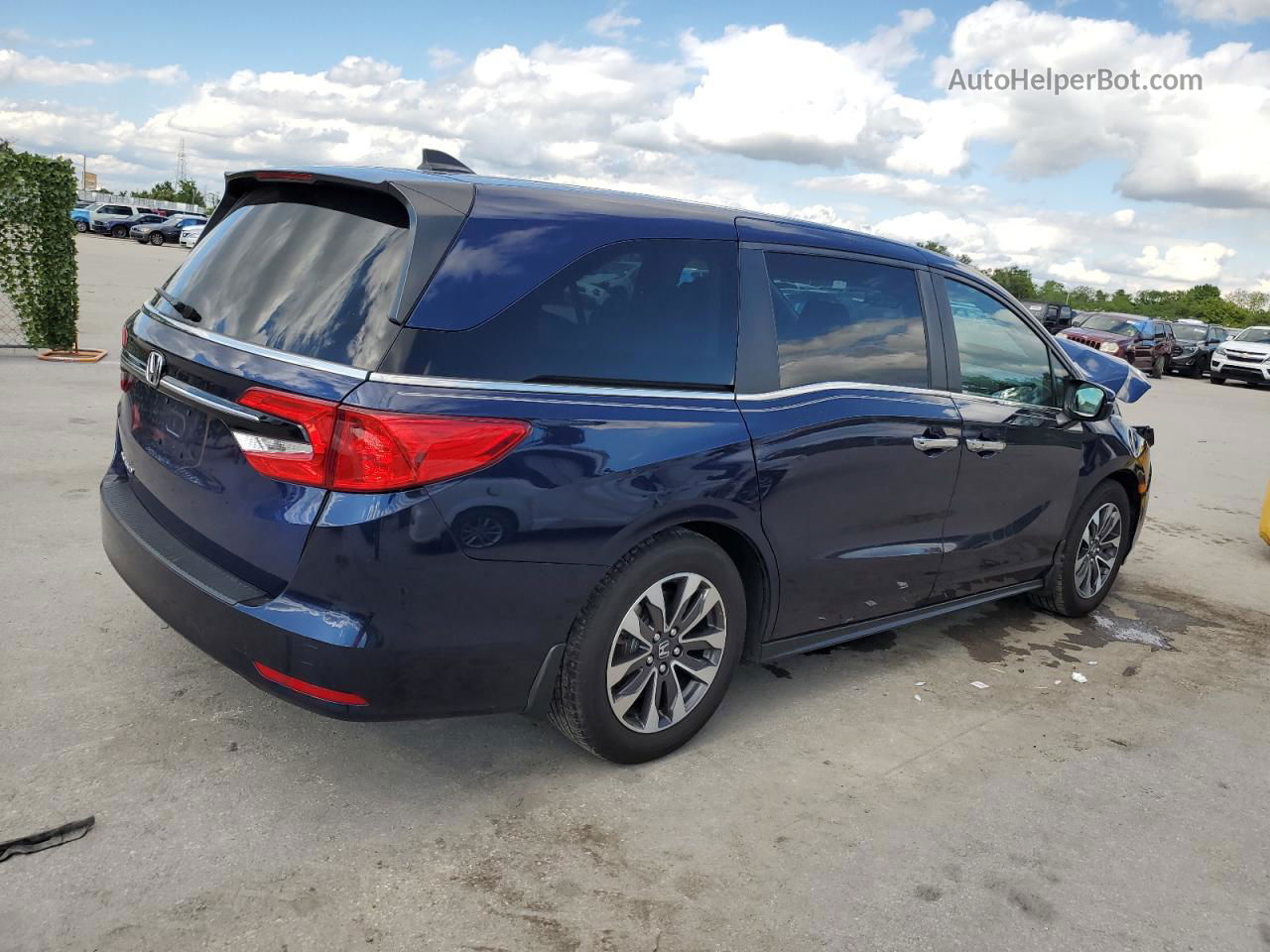 2021 Honda Odyssey Exl Blue vin: 5FNRL6H72MB043023