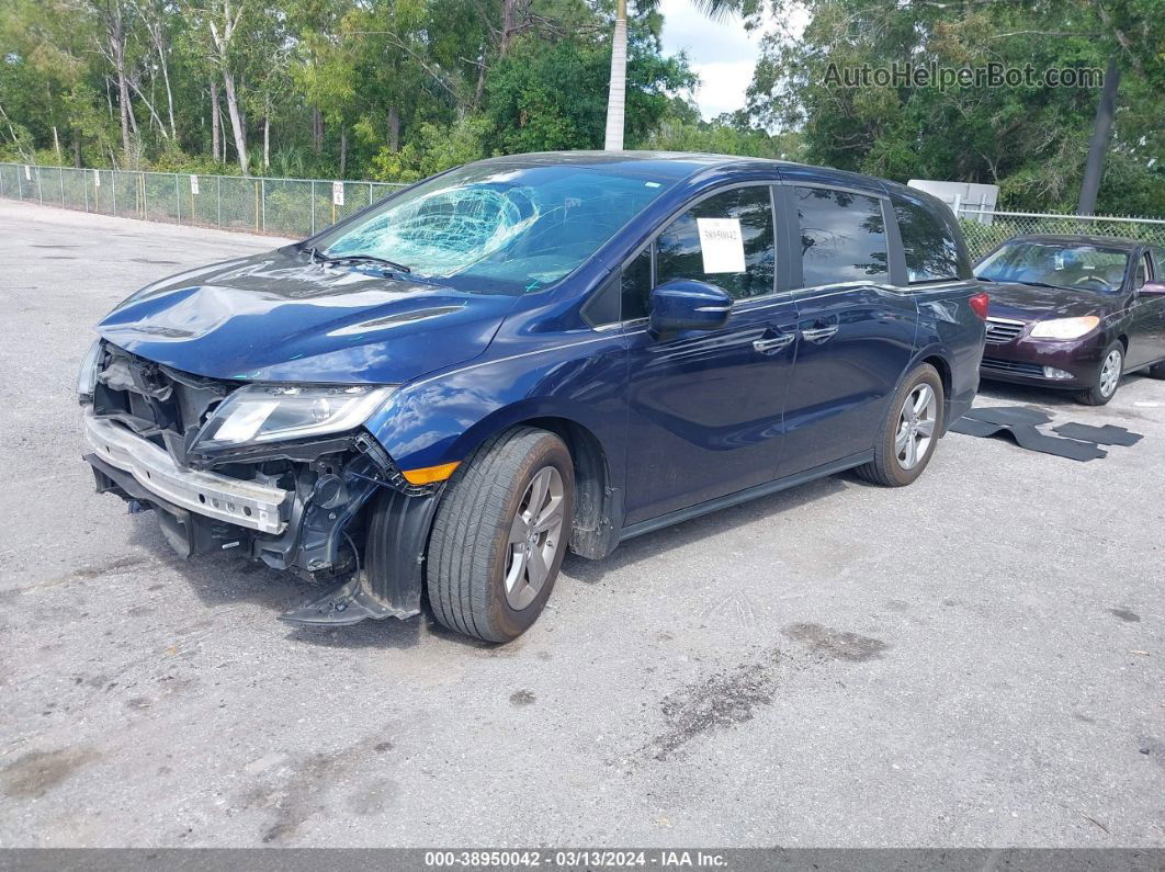 2019 Honda Odyssey Ex-l Blue vin: 5FNRL6H73KB027541