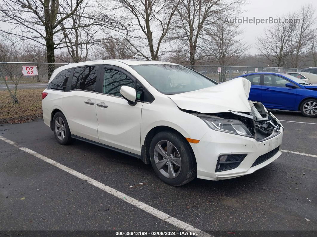 2019 Honda Odyssey Ex-l White vin: 5FNRL6H73KB052102