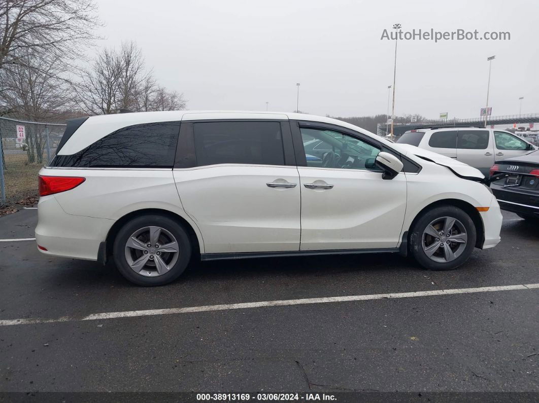 2019 Honda Odyssey Ex-l White vin: 5FNRL6H73KB052102