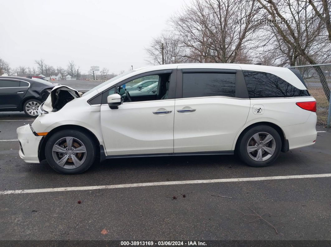 2019 Honda Odyssey Ex-l White vin: 5FNRL6H73KB052102