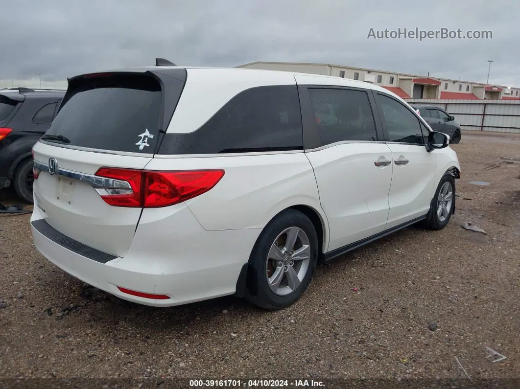 2019 Honda Odyssey Ex-l White vin: 5FNRL6H73KB081115