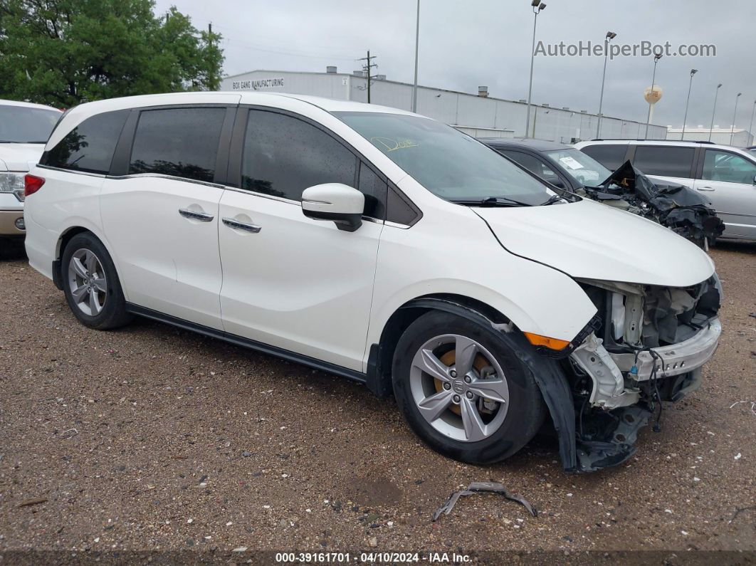 2019 Honda Odyssey Ex-l White vin: 5FNRL6H73KB081115