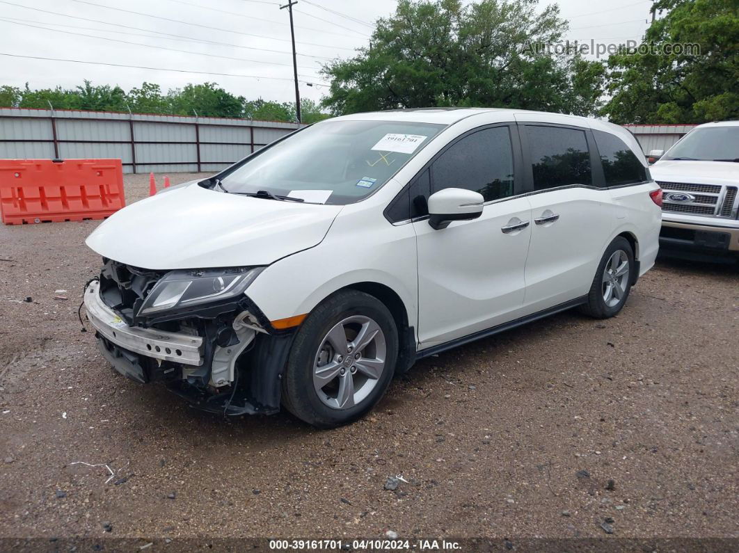 2019 Honda Odyssey Ex-l White vin: 5FNRL6H73KB081115