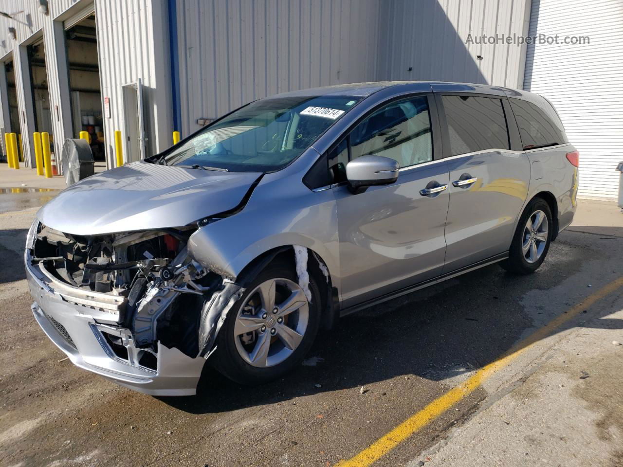 2019 Honda Odyssey Exl Silver vin: 5FNRL6H73KB090316