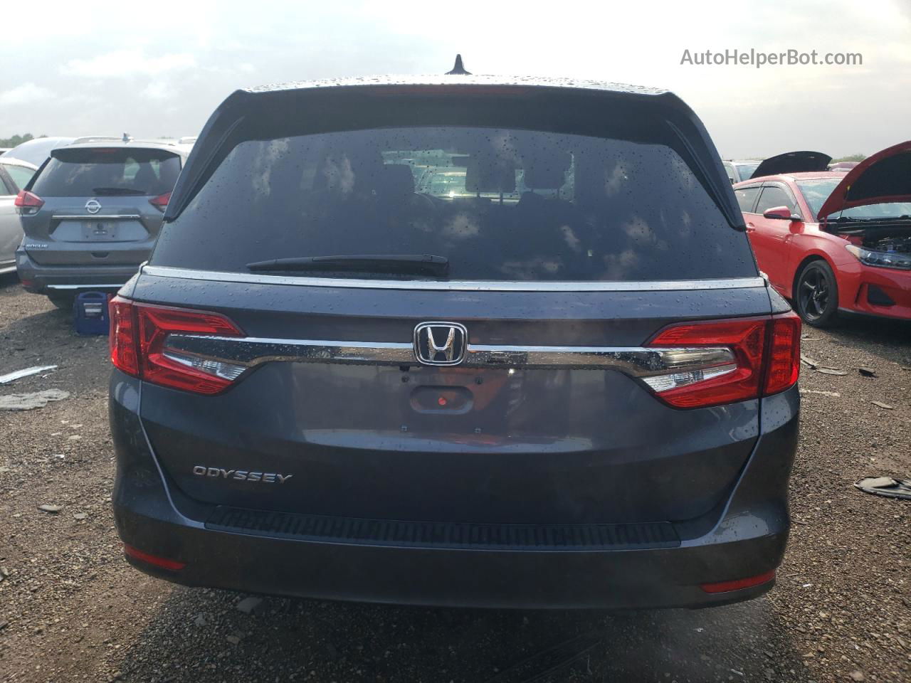 2019 Honda Odyssey Exl Gray vin: 5FNRL6H73KB092194