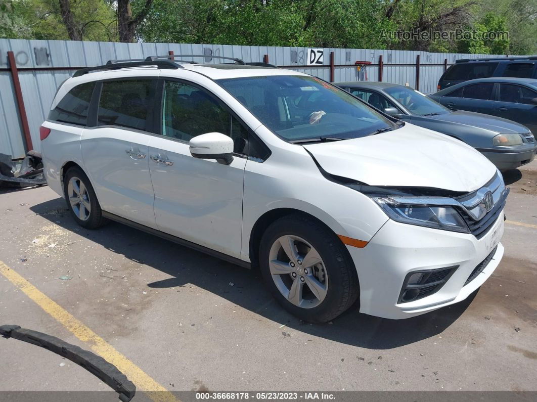 2020 Honda Odyssey Ex-l White vin: 5FNRL6H73LB042753