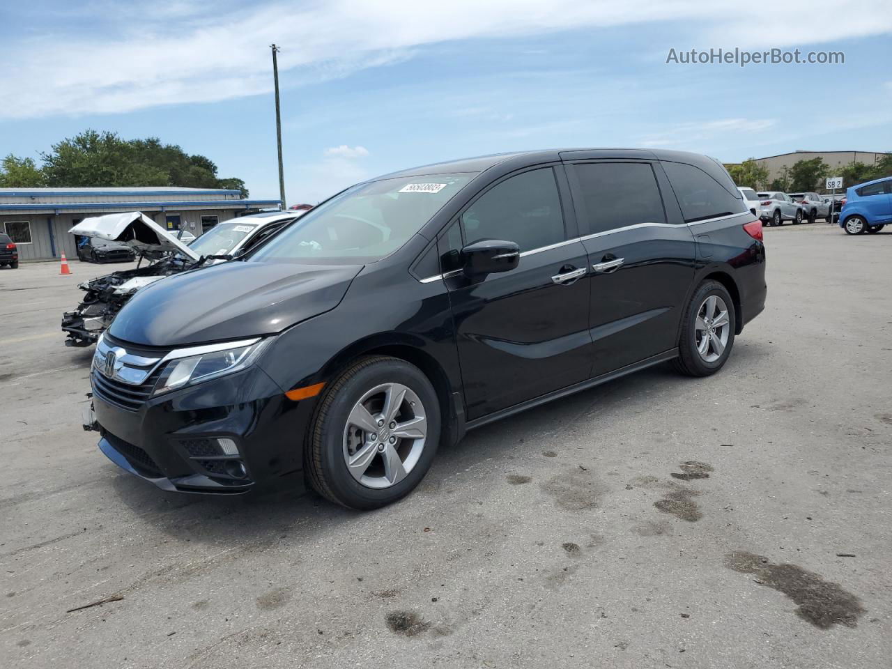 2020 Honda Odyssey Exl Черный vin: 5FNRL6H73LB045779