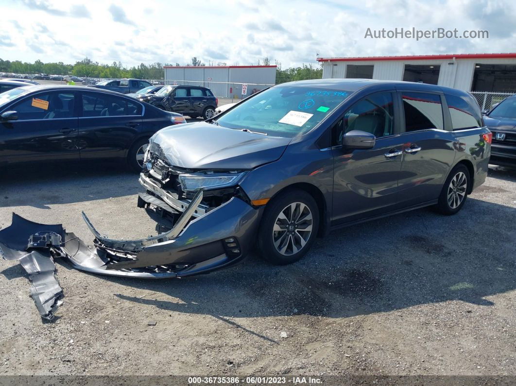 2021 Honda Odyssey Ex-l Gray vin: 5FNRL6H73MB008586